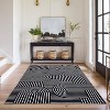 Washable Rug Area Rugs for Living Room,Non Slip  Rugs, Low Pile Stain Resistant  Geometric Carpet for Dining Room - 4 of 4