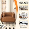 Sapphtopaz Modern Accent Chair Lounge Upholstery Chairs Wood Comfy Chair for Bedroom with Steel Leg Accent Chairs for Living Room, Nursery - 4 of 4