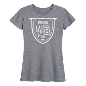 Women's - Monster High - Monster High Crest Short Sleeve Graphic T-Shirt - 1 of 4