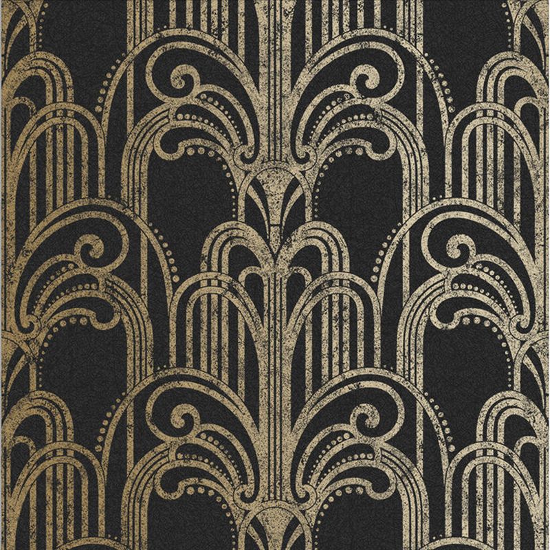 Art Deco Black and Gold Geometric Paste the Wall Wallpaper, 1 of 5