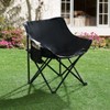 PAGED Camping Lounge Chairs Set of 2,Outdoor Portable Chairs with Side Pockets and Carry Bag,Folding Chairs for Lawn,Beach - 2 of 4