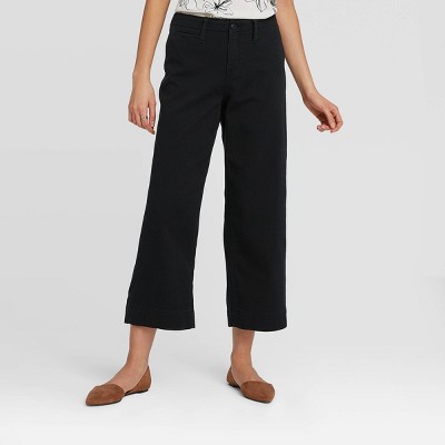 women's high rise black pants