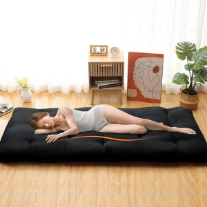 Japanese Floor Mattress Full Size, 54" x 80" Tatami Mat Foldable Japanese Floor Bed Roll Up Mattress Camping Sleeping Pad for Dorm RV Travel - 1 of 4