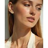 Molenia 14K Gold Pearl Rose Earrings for Women, 925 Sterling Silver Flower Stud Earrings Real Freshwater Pearls Cute Jewelry - 4 of 4