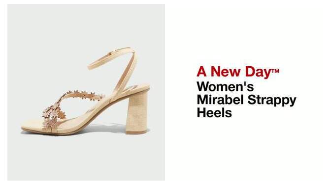 Women's Mirabel Strappy Heels - A New Day™, 2 of 14, play video