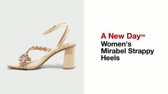 Women's Mirabel Strappy Heels - A New Day™, 2 of 11, play video
