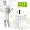 VINGLI Garden Fence, Anti-rust Metal Animal Barrier, Pet Enclosure for Outdoor Yard Lawn Patio, 36" W x 39" H - 4 of 4