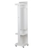 Okak 360° Swivel Full Length Mirror with Jewelry Cabinet, Standing Mirror with Wheels, Floor Mirror for Living Room, Dressing Room, White - 4 of 4