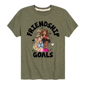 Boys' - Barbie - Friendship Goals Short Sleeve Graphic T-Shirt - 1 of 4