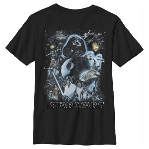 Boy's Star Wars Galaxy Of Stars Poster T-Shirt - 1 of 4