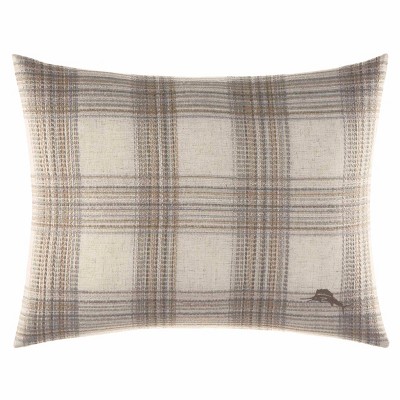 Gray Cotton Reversible Queen Comforter Set with Shams