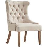Calderon Upholstered Button Tufted Wingback Chair - Inspire Q