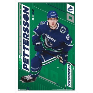 Trends International NHL Vancouver Canucks - Elias Pettersson 19 Framed Wall Poster Prints - 1 of 4