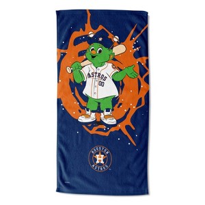 30"x60" MLB Houston Astros Mascot Printed Beach Towel - 1 of 3