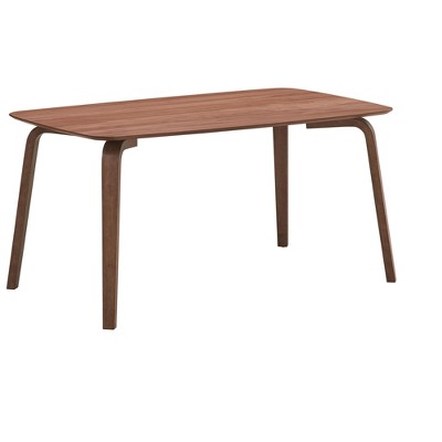 NicBex Dining Table 63" Farmhouse Rectangular Wooden Dining Table for Dining Room