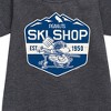 - Peanuts - Ski Shop Graphic Short Sleeve Fleece Dress - 2 of 4