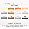 KINGART PRO Double-Ended Markers 12 Neutral Colors - 4 of 4