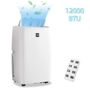 Jojoka 12000 BTU Portable Air Conditioner with Remote, 3-in-1 AC Unit with Fan & Dehumidifier, Quiet Operation, 24H Timer, Washable Filter - 1 of 4