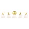 Livex Lighting Somerville 5 - Light Vanity in  Polished Brass - 2 of 4
