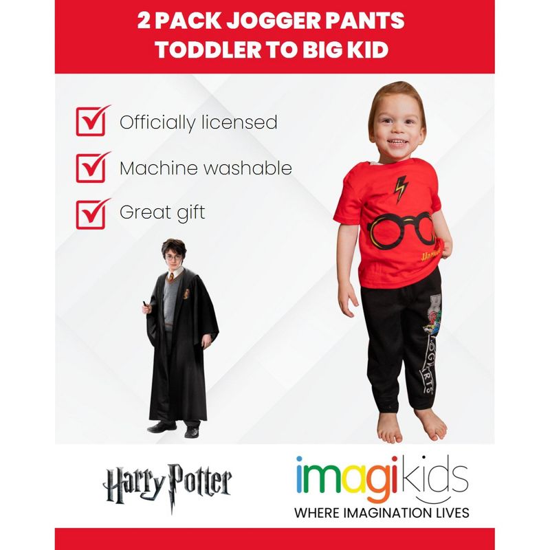 Harry Potter Gryffindor Fleece 2 Pack Pants, 3 of 8