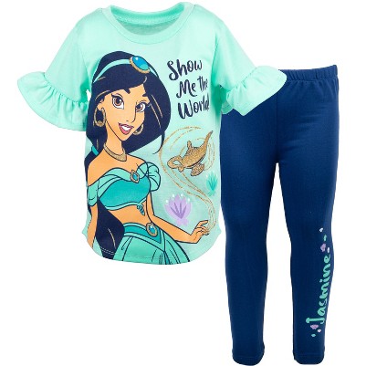 princess jasmine, green / navy