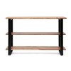 Handcrafted Acacia Wood TV Console – 48” Modern Industrial Media Table with Iron Frame & Open Shelves, Fits TVs up to 53” - 3 of 4