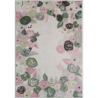 Rugs America Hanna Floral Transitional Area Rug