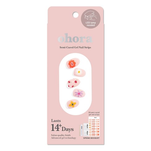 Ohora gel nail newest stickers + top coat and remover