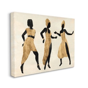 Stupell Industries Powerful Women Dancing Person Glam Fashion Black Beige - 1 of 4