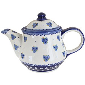 Blue Rose Polish Pottery CZ01 Galia Teapot - 1 of 1
