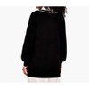 Women's Contrast Trim Long Cardigan - APRICOT - 3 of 4