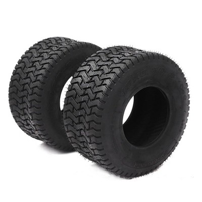 2PCS 18x8.50-8 Lawn & Garden Mower Tires, 15x8.5-8 4PR Tractor Turf Tire,  Tubeless, 6mm Tread Depth, 815 LBS Loading Capacity