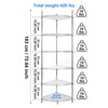 FONTOI Metal Storage Shelves, Adjustable Heavy Duty Shelving Unit, Standing Storage Rack Shelf Organizer - 3 of 4