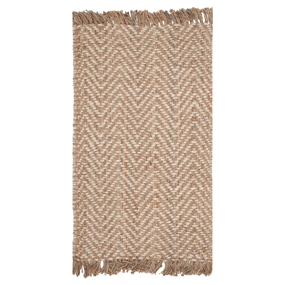 2'6inx4' Halden Natural Fiber Accent Rug Bleach/Natural - Safavieh