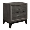 Gulches Modern 1 Drawer Nightstand with Open Shelf Quality Manufactured Wood,Stylish Design for Bedroom, Elegance - 4 of 4