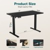 Bencmate Desks Ergonomic Standing Desk, Height Adjustable Computer Desk with Control Panel Headphone Hook, Height 28.7'' to 48'', Black, 63Inches - 2 of 4