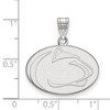 Black Bow Jewelry 10k White Gold Penn State Nittany Lions NCAA Medium Pendant - 2 of 3