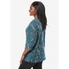 Jessica London Women's Plus Size Stretch Cotton Boatneck Tunic - 4 of 4