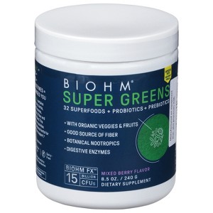 Biohm Super Greens with Probiotics - 8.5 oz - 1 of 2