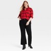 Women's Long Sleeve Flannel Button-Down Shirt - Ava & Viv™ - 3 of 3