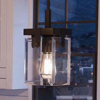 Urban Ambiance Luxury Modern Farmhouse Modern Pendant,  11-7/8"H x 6-1/2"W SQ,  Olde Bronze Finish, UHP2446