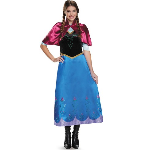 Frozen Anna Traveling Deluxe Adult Costume, X-large (18-20) : Target