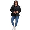 Agnes Orinda Women's Plus Size Lightweight Zipper Drawstring Waist Long Sleeve with Pockets Utility Fashion Jackets - 3 of 4