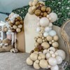 PartyWoo Balloon Arch Kit Brown White Sand Boho Neutral 18 12 10 5 Inch 140 pcs - 3 of 4