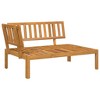 vidaXL Patio Pallet Corner Sofa with Cushions - Solid Acacia Wood, Anthracite, Modular Design for Garden/Patio/Terrace - 3 of 4