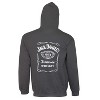 Mens Jack Daniels Charcoal Bottle Label Hoodie - 3 of 4