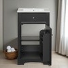 20-Inch Bathroom Vanity with Sink, Freestanding Cabinet with Soft-Close Door, Adjustable Shelf, and Ceramic Basin,Storage Vanity - 4 of 4