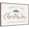 33" x 22" Christmas Farm V Framed Wall Canvas - Amanti Art - 2 of 4