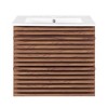 Modway Render 24" Wall-Mount Bathroom Vanity in Walnut White - 4 of 4