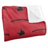Northwestern Oklahoma State University Logo Pattern Silky Touch Blanket White 50x60 - 3 of 4